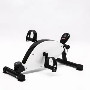 Mini Exercise Bike under desk Pedal Exerciser Foot Peddler Portable Therapy Bicycle with Digital Monitor