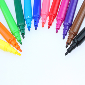 Crayons aquarelle simple et mince, stylo à pointe en <span class=keywords><strong>feutre</strong></span>, marqueur <span class=keywords><strong>lavable</strong></span> pour enfants, dessin, croquis, promotion - Product Image 4