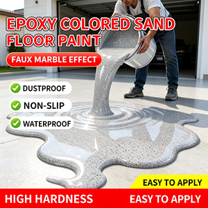 Pintura Epóxica para Pisos Autonivelante con Arena de Color, Decorativa, Impermeable y Antideslizante para Baño, Terraza y Garaje - Product Image 3