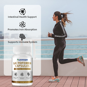 Cápsulas de Lactoferrina Ausreson OEM, Certificadas por GMP, Apoyo Inmunológico, Salud <span class=keywords><strong>Intestinal</strong></span>, Cápsulas de Nutrientes Diarios - Product Image 2