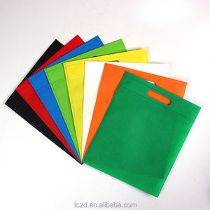 Sacs de courses écologiques réutilisables personnalisés en non-tissé découpé avec poignée découpée - Product Image 6