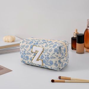 Floral <span class=keywords><strong>M</strong></span> Floral Flowers Coquette <span class=keywords><strong>Travel</strong></span> for Toiletry Zipper Make Pouch Organizer Trendy Alphabet Bag Cosmetic Bag - Product Image 5