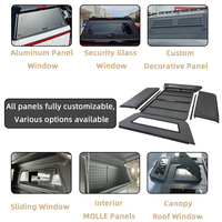 Capot de benne rigide en aluminium HF pour pick-up, compatible avec les cabines de camping-car Chevrolet 6.5 pieds, type Ute Canopy