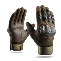Zune Lotoo gants en cuir microfibre d'auto-défense résistant à l'usure tir chasse gants tactiques résistants aux coupures