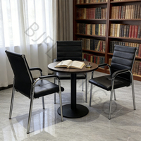 Chaise de bureau ergonomique rembourrée empilable à prix de gros Bjflamingo, chaise de réception pour événements et réunions avec accoudoirs