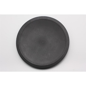 Textured Frosted Large Round Plastic Plate, Unbreakable Reusable Dinner Plate for Steak, Fruit, Commercial Catering & Home Use - Product Image 1