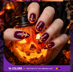 <span class=keywords><strong>Kit</strong></span> de vernis gel couleur unie sur le thème d'Halloween RONIKI, 16 teintes, longue tenue, <span class=keywords><strong>semi</strong></span>-<span class=keywords><strong>permanent</strong></span>, logo personnalisé, fournitures de <span class=keywords><strong>manucure</strong></span> - Product Image 4