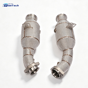 Performance 304 Stainless Steel Racing Downpipe for Mercedes AMG E43 W213 C43 W205 M276 3.0L V6 Eur 5 200 cells - Product Image 1