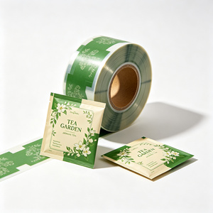 Sachets de thé personnalisés imprimés, sachets d'emballage en plastique de qualité alimentaire, imprimés en héliogravure, recyclables, en rouleau - Product Image 3