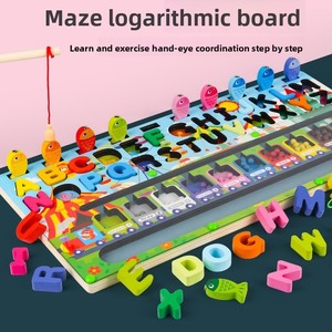 Nuevo Juego Magnético de Laberinto con Cuentas para Pescar, Juguete Educativo Temprano para Niños con Alfabeto Digital y Caminos, de Poliéster, Transfronterizo, 0-24 Meses - Product Image 3