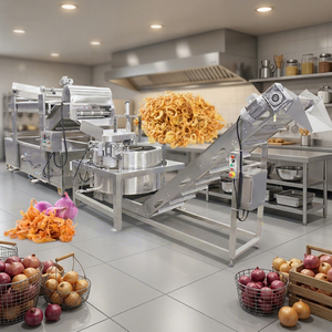 Rodajas de cebolla frita al vacío, copos de cebolla rosa deshidratados, aros de cebolla prefritos congelados para pollo frito y comida rápida - Product Image 1