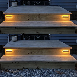 Lot de <span class=keywords><strong>4</strong></span> lampes solaires LED étanches IP68 pour marches, allumage/extinction automatique, pour couloir, allée, porte, <span class=keywords><strong>garage</strong></span> - Product Image 2