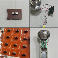 Assemblage de circuits imprimés de lampe torche personnalisée professionnelle, cartes de circuits imprimés électroniques multicouches, accessoires PCBA pour batterie au lithium