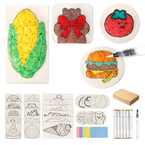 Bloc éponge anti-stress compressible en coton de pâte à papier, motif dessin animé, pour enfants, fournitures d'artisanat - Product Image 3
