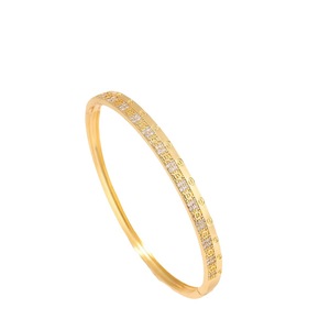 Pulsera de Plata 925 con Cristales, Diseño Geométrico con Canal de Oro Blanco, Joyería de Regalo para Mujer - Product Image 5