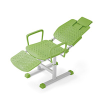 Ensemble de bureau et chaise pliants en acier pour étudiants, idéal pour les cours, les formations et les salles d'examen