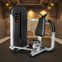 Machine d'extension des triceps assise avec résistance sélectionnable pour l'entraînement de force des triceps à la tête longue