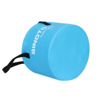 SINOTOP personnalisé imprimé Logo 13L PVC stockage extérieur pliant étanche pêche seau voyage Camping plage pêche