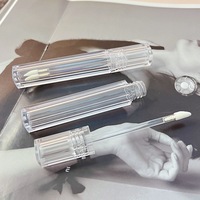 Tube carré transparent en plastique solide vide pour gloss à lèvres/mousse à lèvres, correcteur liquide, gloss repulpant – Emballage personnalisé
