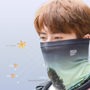 Cagoule multifonctionnelle en soie glacée, masque magique, foulard pour hommes et femmes, protection solaire, cache-cou coupe-vent, écharpe carrée - Product Image 3
