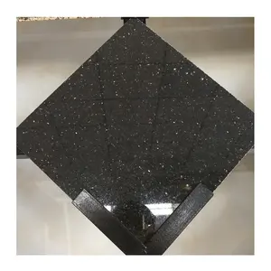 Pierre de galaxie en granit noir et or, 10 pièces par mètre carré, tailles de carreaux standard, pavage de sol