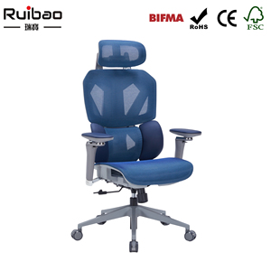 Ruibao Ergonomic Adjustable <strong>Red</strong> Black Racing Style Computer <strong>Office</strong> <strong>Chair</strong> Lumbar Support 360 Swivel Mesh Gaming High Adjustable - Product Image 2