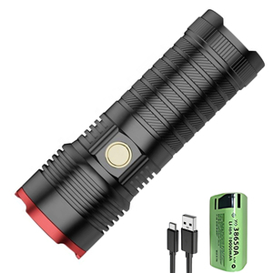 Hợp kim nhôm dài bắn khả năng dẫn ngọn đuốc ánh sáng đêm câu cá nhà Cắm Trại Ngoài Trời Đèn pin chiến thuật với USB sạc - Product Image 1