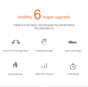 Oreiller Orthopédique Ergonomique en Mousse à Mémoire de Forme Soulagement des Douleurs à l'Épaule Sommeil Profond Complet Oreiller de Massage Électrique Pétrissage Intelligent pour le Cou - Product Image 3