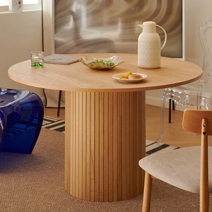 Bàn nhà bếp phòng ăn đồ nội thất nhà hàng lớn hoàn chỉnh bằng gỗ tròn bàn ăn - Product Image 3