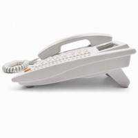 Téléphone filaire avec identification de l'appelant et haut-parleur pour hôtel, 32 numéros à numérotation rapide, personnalisable OEM
