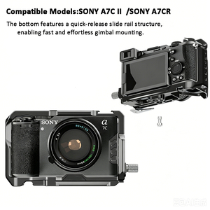 Gabbia per Fotocamera CND-105 per <span class=keywords><strong>Sony</strong></span> A7C II / A7CR in Lega di Alluminio, Personalizzazione OEM con Incisione Laser, Supporto per Forniture all'Ingrosso - Product Image 5