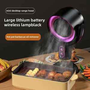 Mini <span class=keywords><strong>campana</strong></span> <span class=keywords><strong>extractora</strong></span> portátil, Motor de cobre grande, Extractor de cocina silencioso <span class=keywords><strong>para</strong></span> el hogar, <span class=keywords><strong>campana</strong></span> de escritorio de 2 velocidades, Control de Sensor inteligente <span class=keywords><strong>para</strong></span> el hogar - Product Image 3