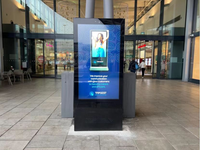 Afficheur publicitaire sur pied LCD, signalisation numérique, lecteur d'affiches verticales, écran publicitaire intelligent, intérieur/extérieur