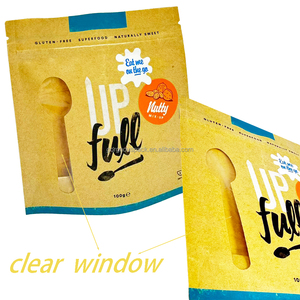 Sac en papier kraft écologique sur mesure pour pain, pâtisseries, snacks, résistant à l'huile et à l'humidité, avec logo et fenêtre - Product Image 5