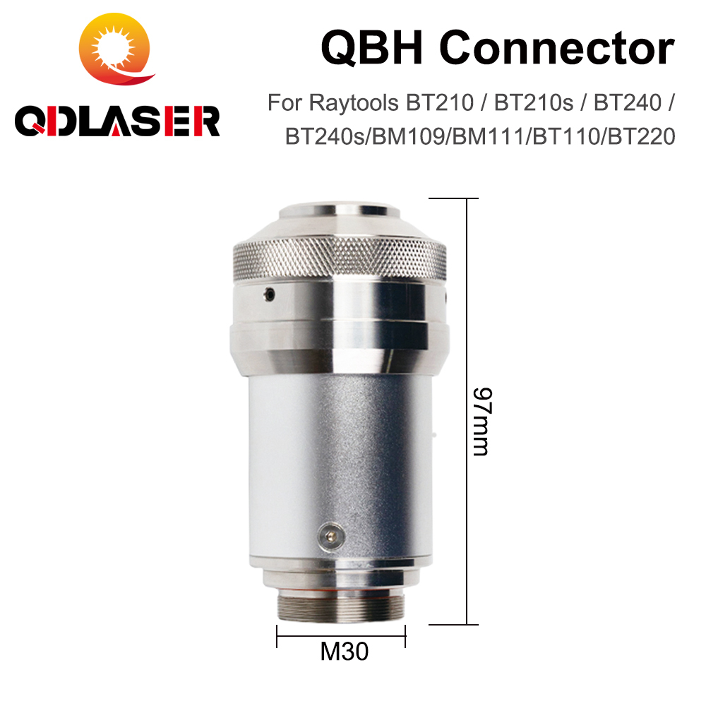 Connecteur Interface QBH M30 97mm Pour Tête Laser Raytools - Marque Cloudray