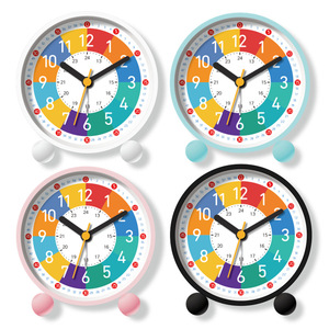 Réveil numérique 24 heures pour enfants, horloge de chevet silencieuse avec veilleuse pour l'éducation précoce des étudiants - Product Image 1