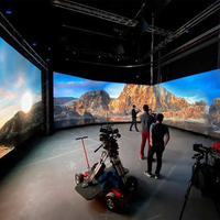 P2.6 P2.9 3D Pantalla inmersiva LED Video Wall HD Pantalla LED VFX VR VP XR Producción virtual Pantalla LED interior