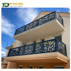 DF定制金属栏杆面板不锈钢独立式模块化金属隐私屏幕激光切割铝栅栏隐私 - Product Image 1