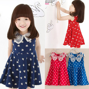 Vestido Corto sin Mangas con Estampado de Animales para Niñas, con Volantes de Encaje, de Proveedor Chino - Product Image 2