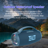 Haut-parleur de fête extérieur S98 de haute qualité avec sortie 160W, lumières LED RGB, batterie rechargeable, prise en charge TF/AUX/TWS pour les fêtes