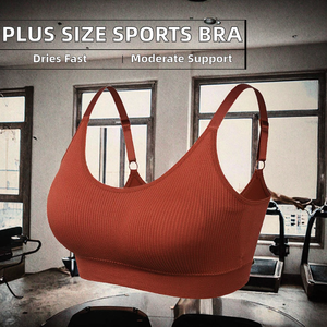 Sujetador deportivo para mujer, hecho en Pakistán, talla grande, transpirable, ecológico, antibacteriano, ropa deportiva activa, licra/nailon, ligero, con logo frontal - Product Image 2