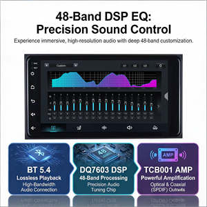 Autoradio Android 15 2DIN 7 pouces SL32 avec navigation, lecteur <span class=keywords><strong>DVD</strong></span>, Carplay et écran tactile capacitif pour Toyota Corolla - Product Image 6