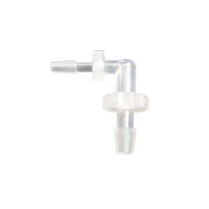 Conector de reducción en forma de L de plástico transparente de 1.6*3.9MM para salida de agua de acuario - Product Image 1