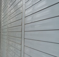 Système de persiennes verticales modernes en alliage d'aluminium pour la décoration de façade de maison ou de bureau avec un design écologique