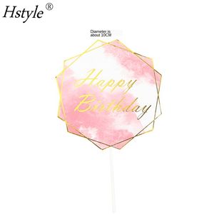 Decoración creativa de pastel de feliz cumpleaños con mariposas pintadas en rosa, fiesta de bienvenida para bebé, suministros para fiesta, barra de dulces PQ854 - Product Image 4