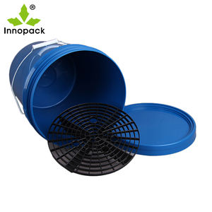 Cubo de plástico de 20 litros, Cubo de pintura sólida blanca, aceite lubricante para sellado de pared, uso alimentario - Product Image 5