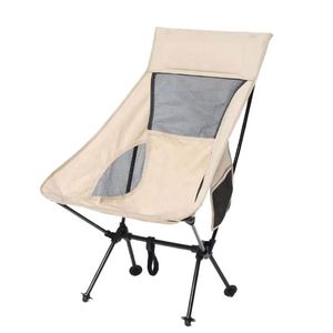 Quality Outdoor High Back <b>Foldable</b> Portable <b>Metal</b> Picnic <b>Chair</b> for Camping Travelling - Product Image 2
