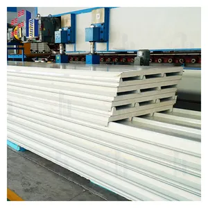 Building Materials Lightweight Thermal Insulation Roof Corrugated Board Design PU Sandwich Panel