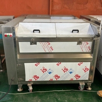 Machine industrielle de lavage et de pelage à rouleaux pour pommes de terre, gingembre, manioc, taro et légumes racineux, destinée aux usines de transformation alimentaire