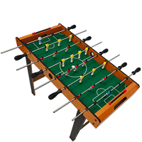 Mesa de Futbolín Clásica de Madera de 33 Pulgadas para Uso en Interiores, Fabricada en MDF, con Logotipo Personalizado, Certificación EN71, ASTM y ROHS, Mesa de Fútbol Segura